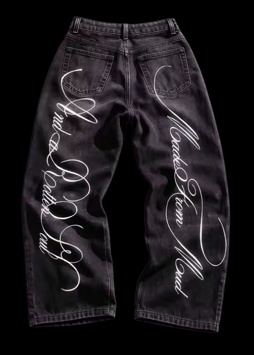 Made From Mud Black Jeans